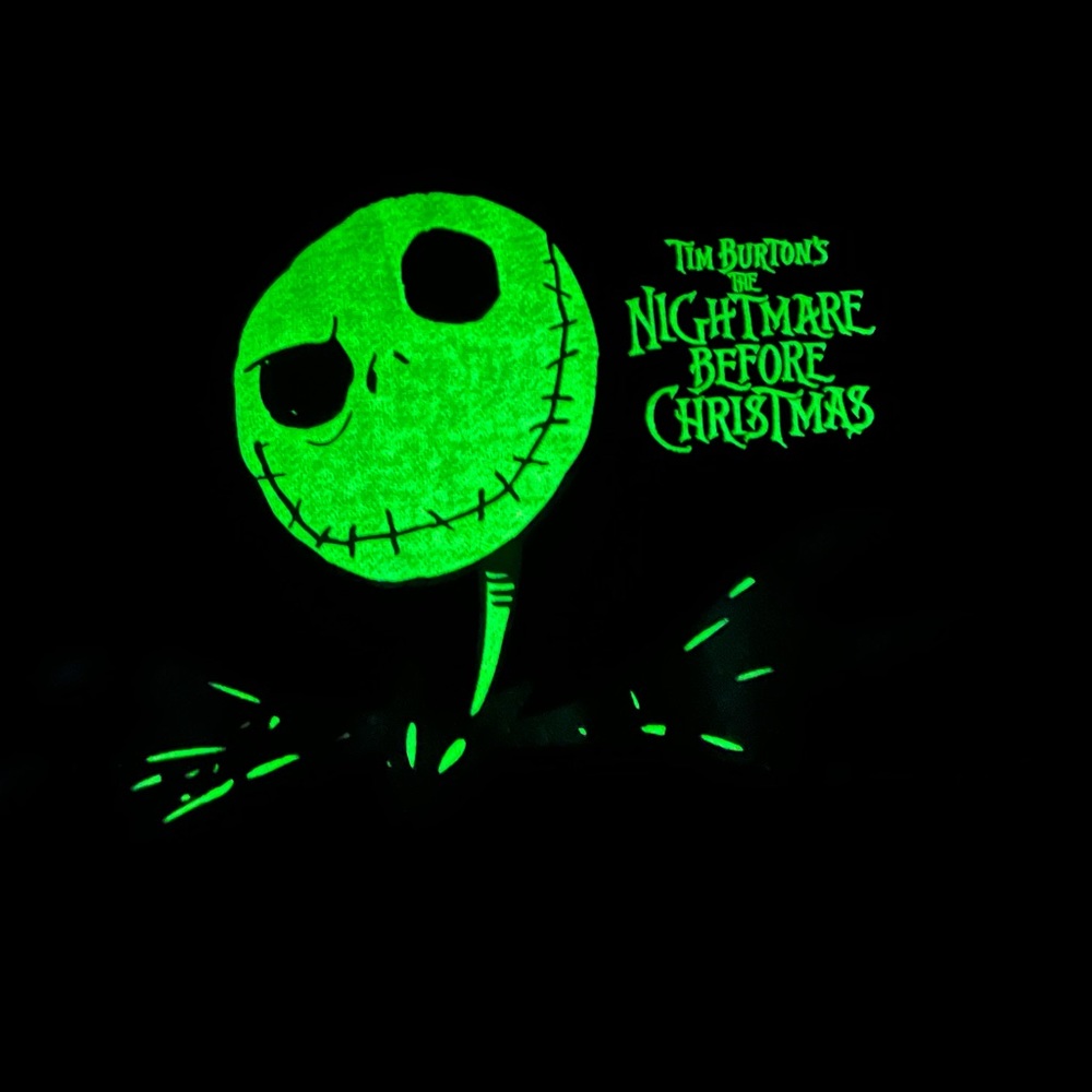 Jack Skellington Nightmare Before Christmas Glow in the Dark XL Hoodie Disney